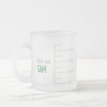 Science Lab Beaker Personalized Mug Matglas Koffiemok<br><div class="desc">Voor de wetenschappelijke minnaar in je leven. Deze mok van 10 oz is gemaakt om eruit te zien als een stuk laboratoriumglaswerk, met afstuderen voor een bekerglas van 250 ml met een vergelijkbare maat. U kunt het zelfs met uw initialen of naam personaliseren, enkel zoals u in een laboratorium het...</div>