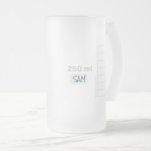 Science Lab Beaker Personalized Tall Mok (Voorkant rechts)