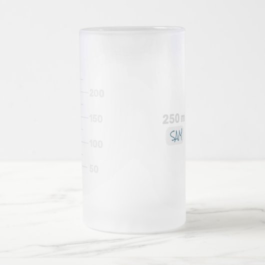 Science Lab Beaker Personalized Tall Mok (Center)