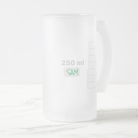 Science Lab Beaker Personalized Tall Mok (Voorkant rechts)