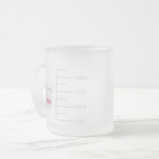 Science Lab Beaker Specialized Big Label Mok (Voorkant links)