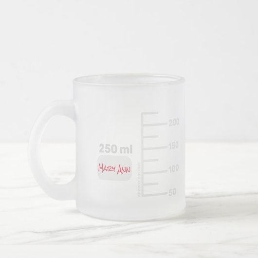 Science Lab Beaker Specialized Big Label Mok (Links)