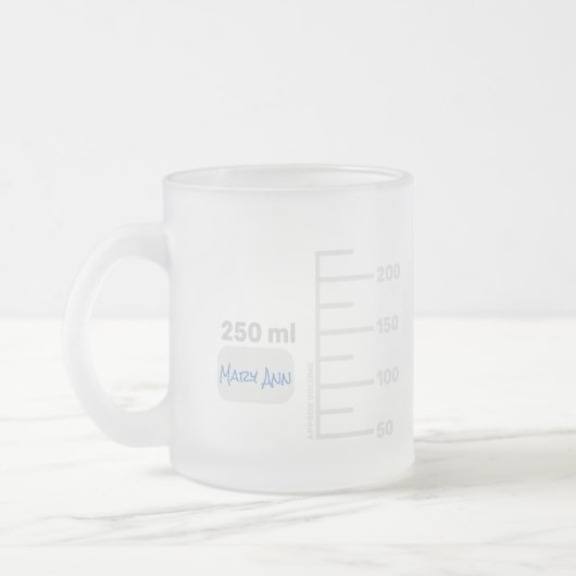 Science Lab Beaker Specialized Big Label Mok (Links)