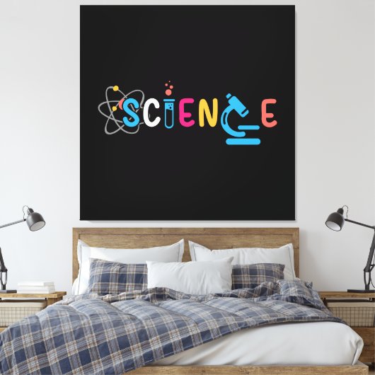 Science Lab Canvas Afdruk (Insitu (Slaapkamer))