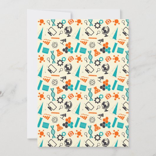 Science Lab Chemistry Love Proton Electron Neutron Bedankkaart (Voorkant)