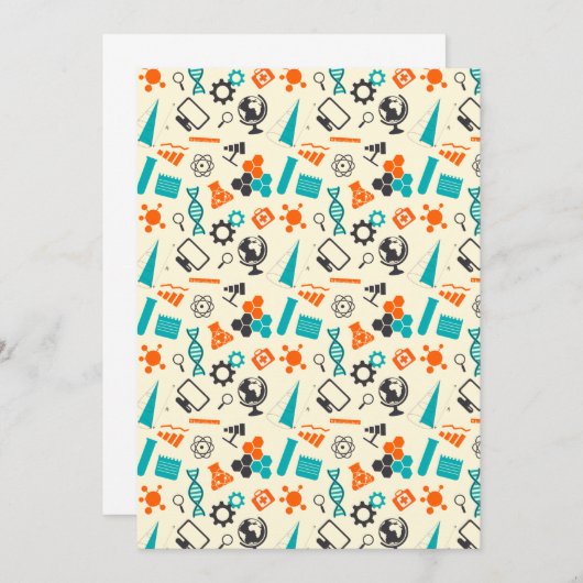 Science Lab Chemistry Love Proton Electron Neutron Bedankkaart (Voorkant / Achterkant)