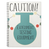 Science Lab Chemistry Pattern Notitieboek (Voorkant)