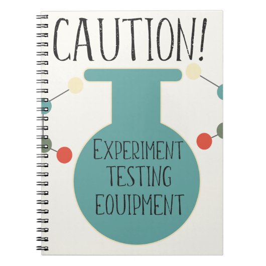 Science Lab Chemistry Pattern Notitieboek (Voorkant)