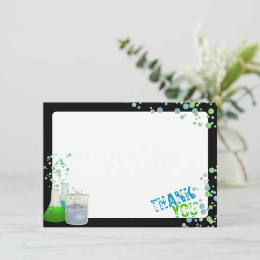 Science Lab Dank u wel Bedankkaart (Staand voorkant)