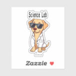 Science Lab hond,puns,papa grapjes,lab,labrador,la Sticker<br><div class="desc">Science Lab hond, puns, papa grapjes, lab, labrador, labrador retriever, honden, fout, wetenschap, wetenschapper, scheikunde, biologie, science lab, dieren, hondjes, nerd</div>