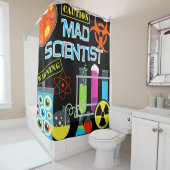 Science Lab Mad Scientist Kinder Shower Curtain Douchegordijn (In situ)