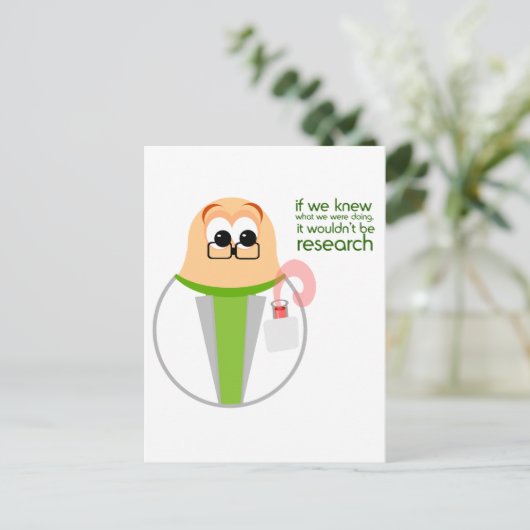 Science Lab Research Briefkaart (Staand voorkant)