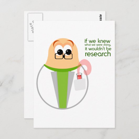 Science Lab Research Briefkaart (Voorkant / Achterkant)