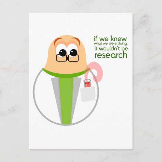 Science Lab Research Briefkaart (Voorkant)