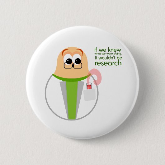 Science Lab Researcher Button (Voorkant)