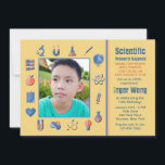 Science Lijst verjaardagsfeestje Kaart<br><div class="desc">Heb een gek wetenschapper verjaardagsfeestje met deze knappe wetenschap lab foto uitnodiging. (FP) De kaart is eenvoudig aan te passen met uw tekst, lettertype, lettertypekleur, papiervormopties en keuze uit zes papiertypen. Witte enveloppen inbegrepen. Zenuwachtig over het ontwerpen en bestellen van uw kaart online? Je hoeft je geen zorgen te maken....</div>