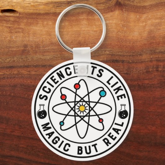 Science Like Magic But Real Sleutelhanger (Achterkant)