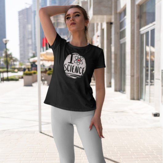 Science Love Atom Symbol T-shirt