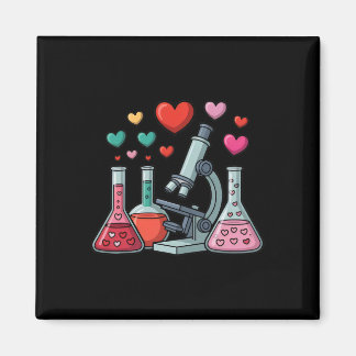 Science Love Hearts Stem Teacher Valentine  Magneet