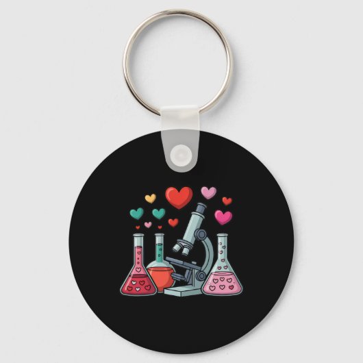 Science Love Hearts Stem Teacher Valentine  Sleutelhanger (Voorkant)