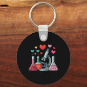 Science Love Hearts Stem Teacher Valentine  Sleutelhanger (Voorkant)