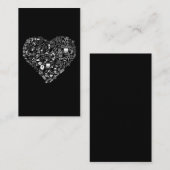 Science Love Wiskunde Physics Chemistry Heart Visitekaartje (Voorkant / Achterkant)