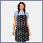 Science Lover Atom Apron Schort<br><div class="desc">Zwart schort geadorneerd met afbeelding van het atoom. Cool cadeau voor de wetenschappelijke liefhebbende chef in je leven!</div>