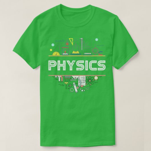 Science Lover Gift Physics T-shirt (Design voorkant)