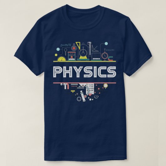 Science Lover Gift Physics T-shirt (Design voorkant)