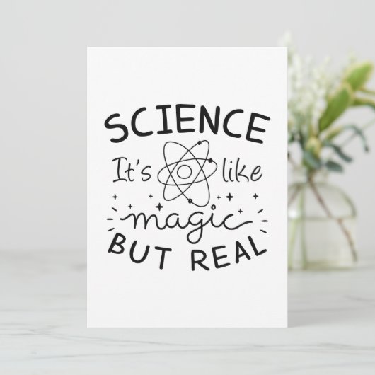 Science Magic Bedankkaart (Staand voorkant)