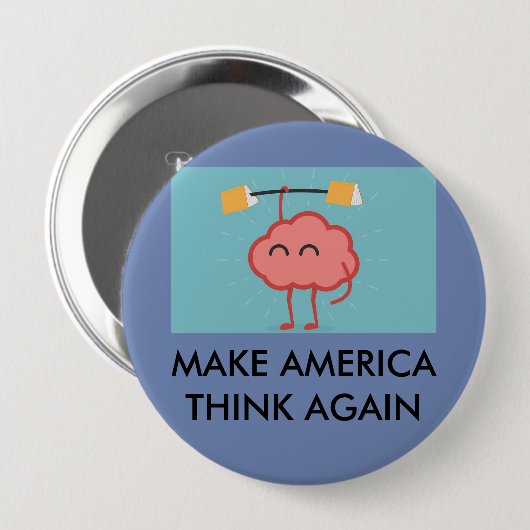 Science March Ronde Button 4,0 Cm (Voorkant /achterkant)