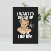 Science Marie Curie Kaart (Staand voorkant)