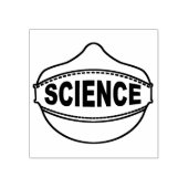 Science Mask Rubber Stamp 2x2" Rubberstempel (Afrduk)