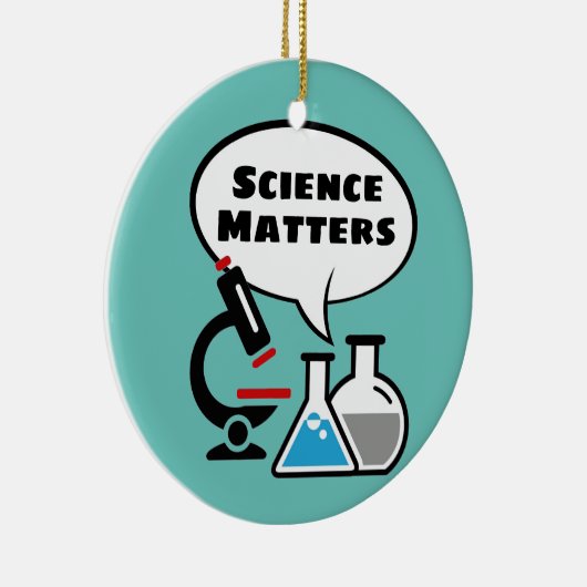 Science Maters Speech Bubble Design Ornament (Rechts)