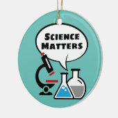 Science Maters Speech Bubble Design Ornament (Links)