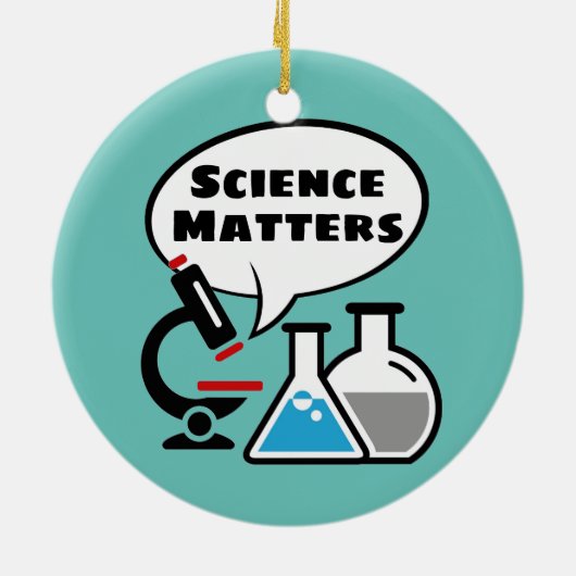 Science Maters Speech Bubble Design Ornament (Achterkant)