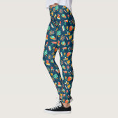 Science Meets Style: levendige wetenschappelijke L Leggings (Links)