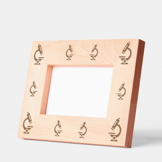 Science Microscope geëtst Afbeelding Lijst Gegraveerde Lijstjes (Links)