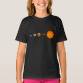 Science Milky Way Galaxy Solar System Sun Planets T-shirt (Voorkant)