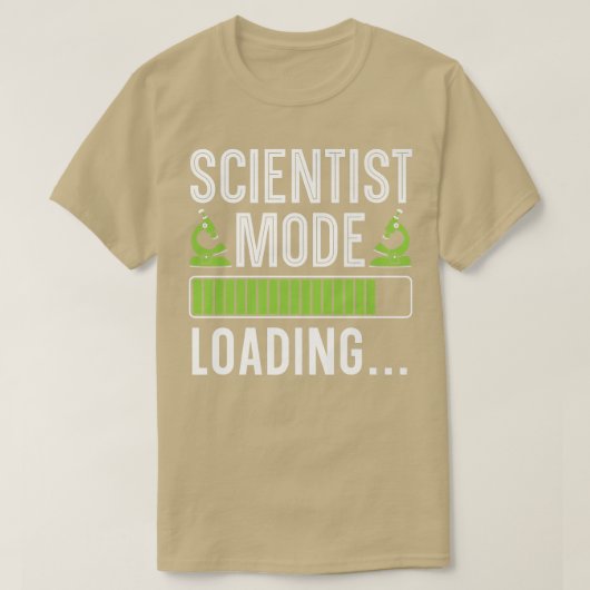 Science Mode Loading Scientist Biology Chemistry P T-shirt (Design voorkant)
