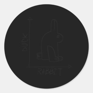 Science Nerd Duck Rabbit Physics Wiskunde Geek Ronde Sticker