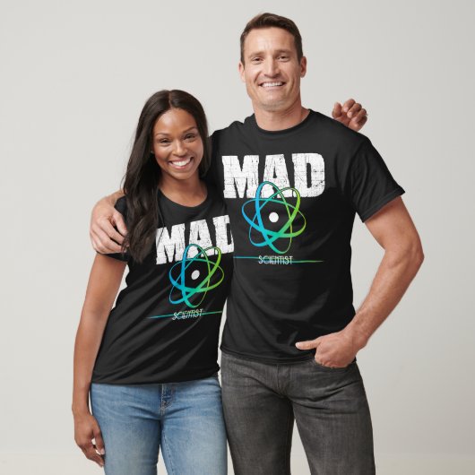 Science Nerd Geek Mad Scientist Atom Design T-shirt (Unisex)