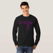 Science Nerd geschreven in elementen van de tijdsp T-shirt (Voorkant volledig)
