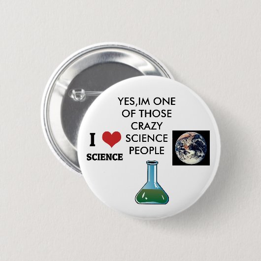 science nerd ronde button 5,7 cm (Voorkant /achterkant)
