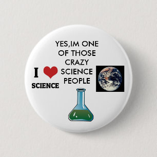 science nerd ronde button 5,7 cm