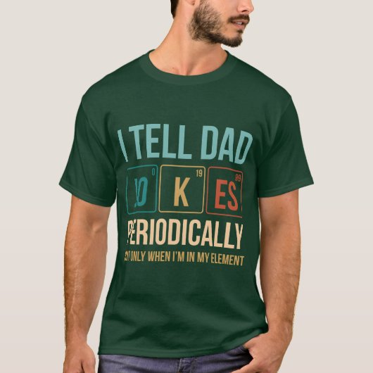 Science nerd slechte vader grap vintage t-shirt (Voorkant)