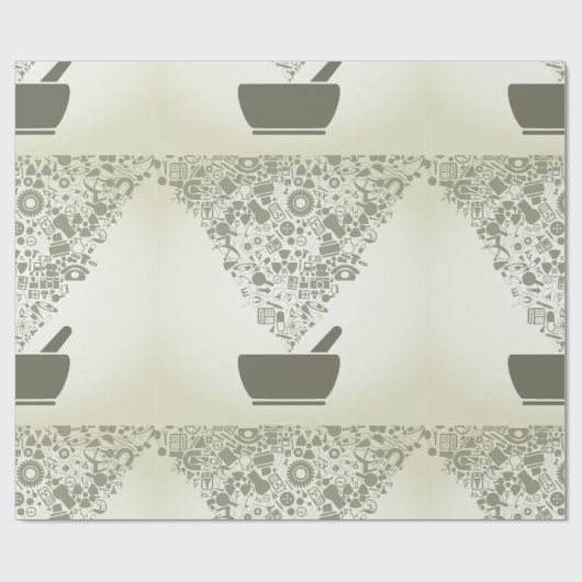 Science Objects Wrapping Paper Cadeaupapier (Vlak)