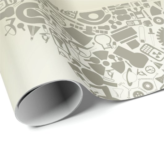 Science Objects Wrapping Paper Cadeaupapier (Rol Hoek)
