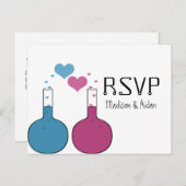 Science of Love RSVP Briefkaart (Voorkant / Achterkant)