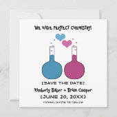Science of Love Save the Date Invite (Voorkant)